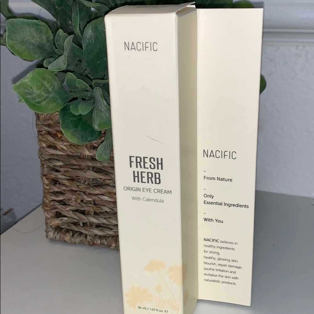 New, Nacific fresh herb origin eye cream
